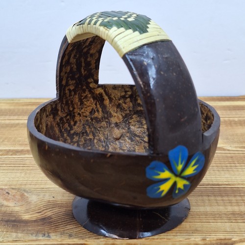 Hand carved coconut shell - hand,
