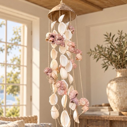 Vintage seashell wind chime - vintage,