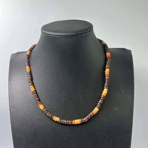 Mens necklace coconut shell - mens,